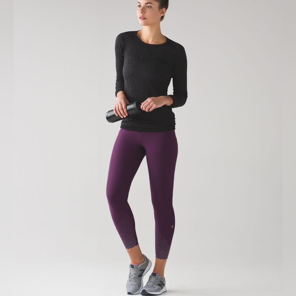 lululemon athletica Purple Tight Stuff Tight || 8 Darkest Magenta Leggings Berry - Picture 2 of 16